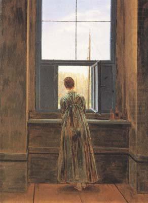 Woman at the Window (mk10), Caspar David Friedrich